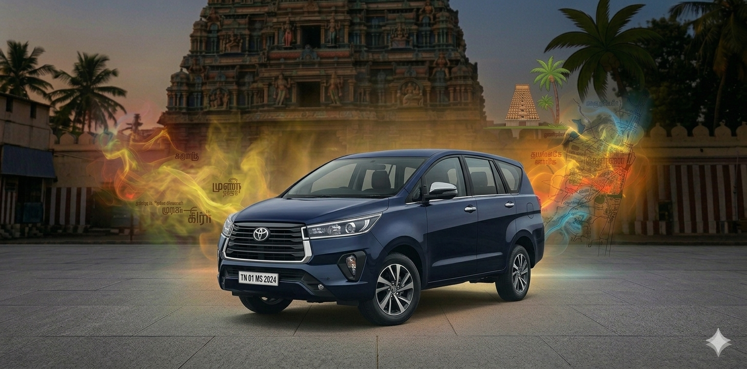 Toyota Innova Crysta rental Coimbatore Royal Riders